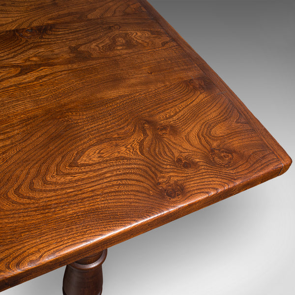 Antique Farmhouse Table, English, Elm, Country Kitchen, Dining, Victorian, 1880