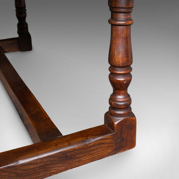 Antique Farmhouse Table, English, Elm, Country Kitchen, Dining, Victorian, 1880