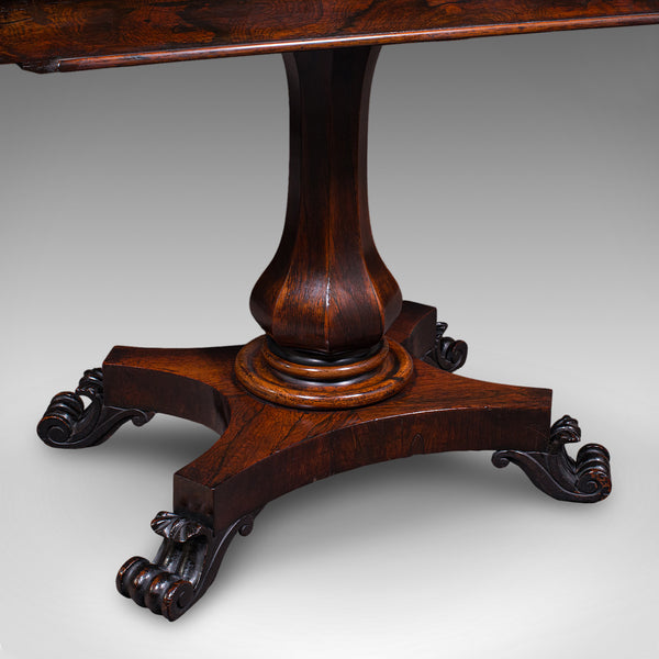 Antique Fold-Over Card Table, English, Games, Console, Bridge, Early Victorian