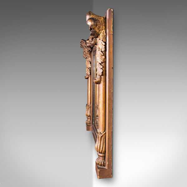 Antique Regency Overmantle Mirror, English, Giltwood, Neoclassical, Circa 1820