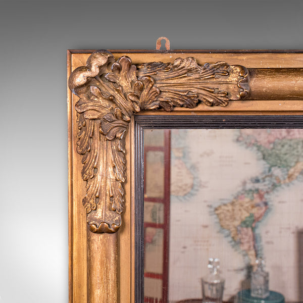 Antique Regency Overmantle Mirror, English, Giltwood, Neoclassical, Circa 1820