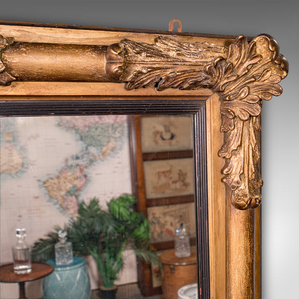 Antique Regency Overmantle Mirror, English, Giltwood, Neoclassical, Circa 1820
