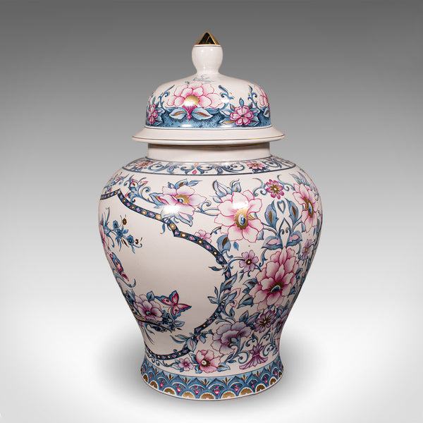Pair of Large Vintage Display Vases, Italian, Ceramic, Baluster Urn, Circa 1980