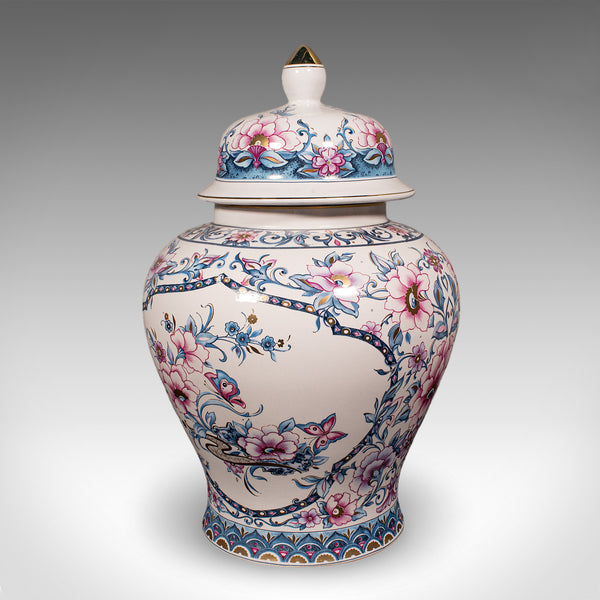 Pair of Large Vintage Display Vases, Italian, Ceramic, Baluster Urn, Circa 1980