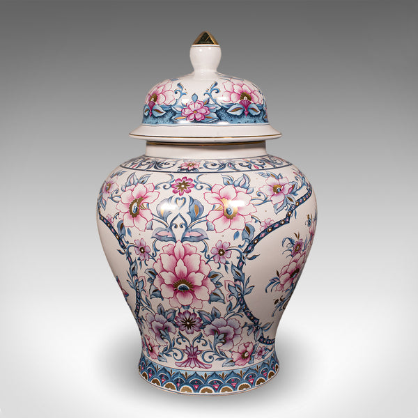Pair of Large Vintage Display Vases, Italian, Ceramic, Baluster Urn, Circa 1980