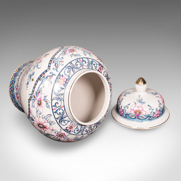 Pair of Large Vintage Display Vases, Italian, Ceramic, Baluster Urn, Circa 1980
