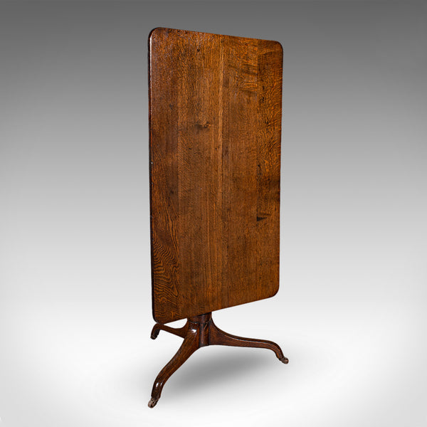 Antique Parlour Drinking Table, Scottish Oak, Tilt Top, Country House, Victorian