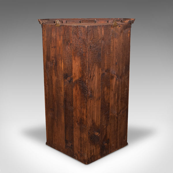 Antique Mounted Corner Cabinet, English, Oak, Wall Cupboard, Georgian, C.1780