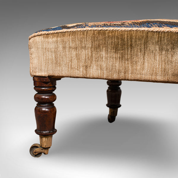 Antique Prayer Chair, English, Needlepoint, Ecclesiastical, Prie Dieu, Regency