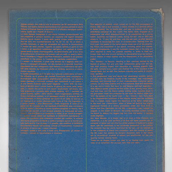 Vintage Folio of 12 Posters, Italian, Prints, WWI Propaganda, Art Exhibition Set