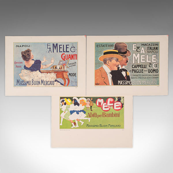 Vintage Folio of 24 Posters, Italian, Prints, Advertising, Art Exhibition Set