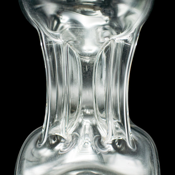 Antique Spirit Decanter, English, Glass, Silver, Port, Brandy Bottle, Edwardian