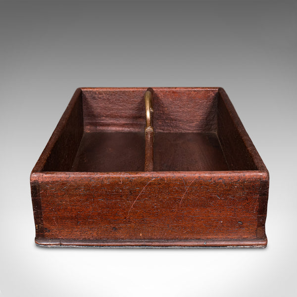 Antique Housemaid's Duty Carry, English, Work Box, Tray, Country House, Georgian