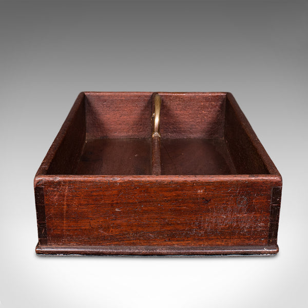 Antique Housemaid's Duty Carry, English, Work Box, Tray, Country House, Georgian