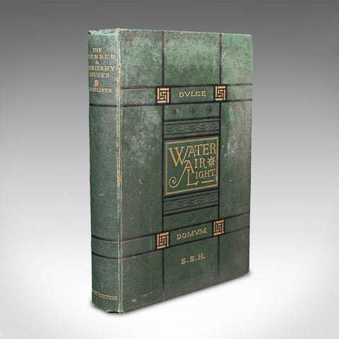 Antique Reference Book The Plumber and Sanitary Houses, English, Victorian, 1877