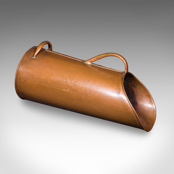 Antique Cornish Coal Shaker, English, Copper, Fireside, Umbrella Hoop, Victorian