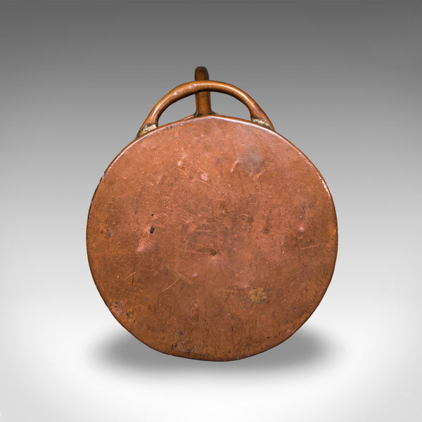 Antique Cornish Coal Shaker, English, Copper, Fireside, Umbrella Hoop, Victorian