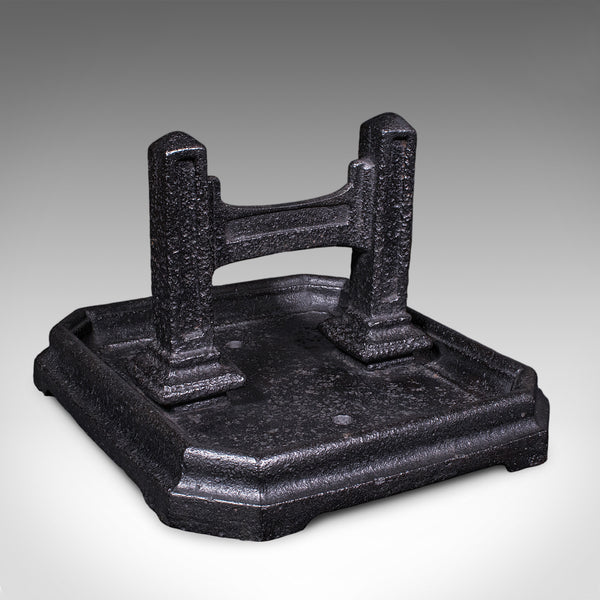 Antique Boot Scraper & Pull, English Cast Iron, Entrance Shoe Cleaner, Victorian