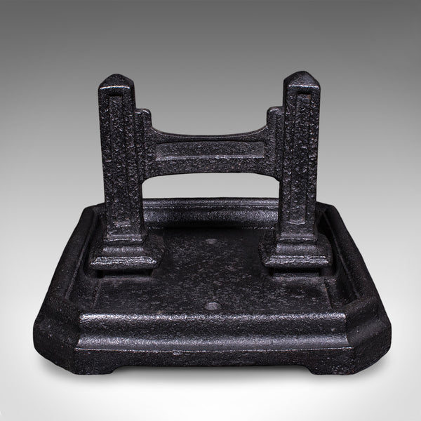 Antique Boot Scraper & Pull, English Cast Iron, Entrance Shoe Cleaner, Victorian