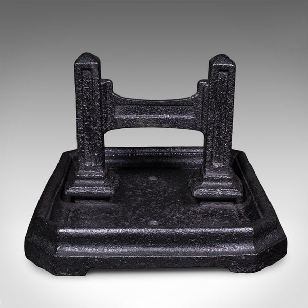Antique Boot Scraper & Pull, English Cast Iron, Entrance Shoe Cleaner, Victorian