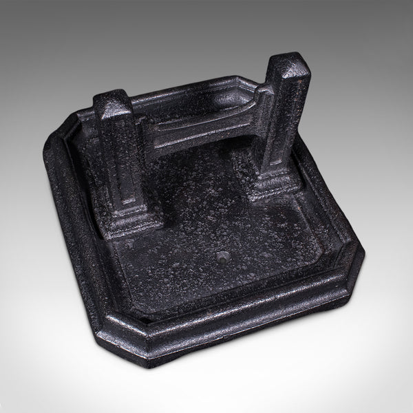 Antique Boot Scraper & Pull, English Cast Iron, Entrance Shoe Cleaner, Victorian