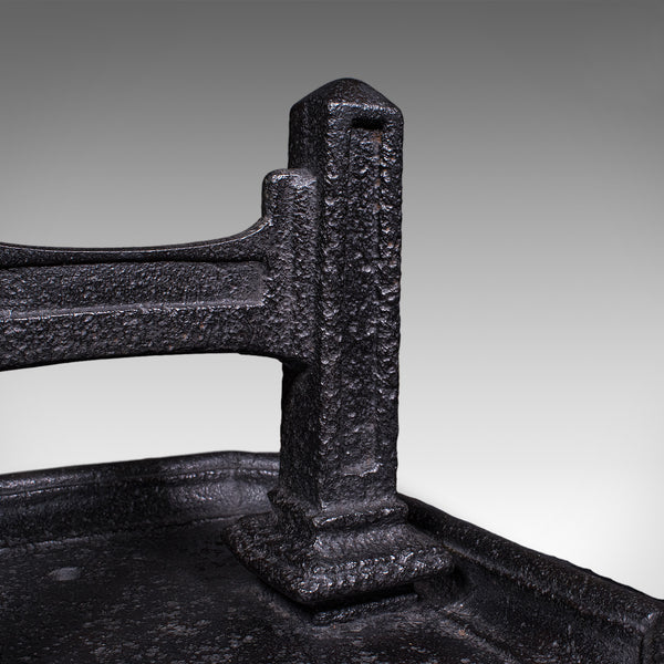 Antique Boot Scraper & Pull, English Cast Iron, Entrance Shoe Cleaner, Victorian