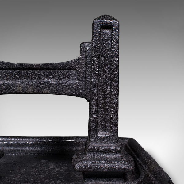 Antique Boot Scraper & Pull, English Cast Iron, Entrance Shoe Cleaner, Victorian