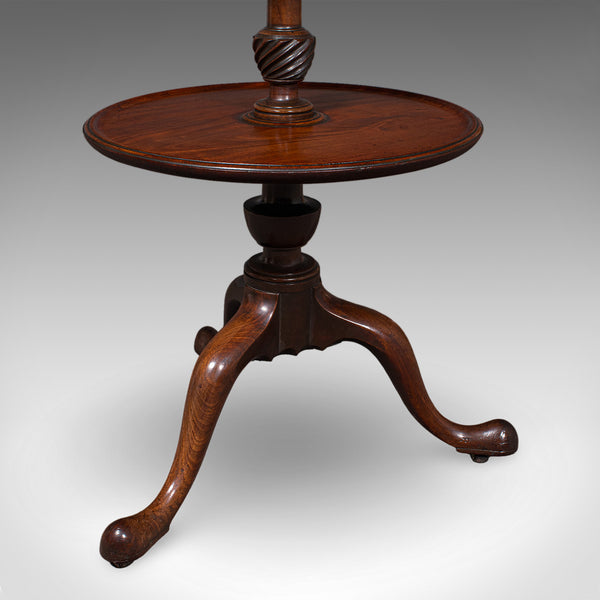 Antique Dumb Waiter, English Two Tier Afternoon Tea Serving Stand, Regency, 1820
