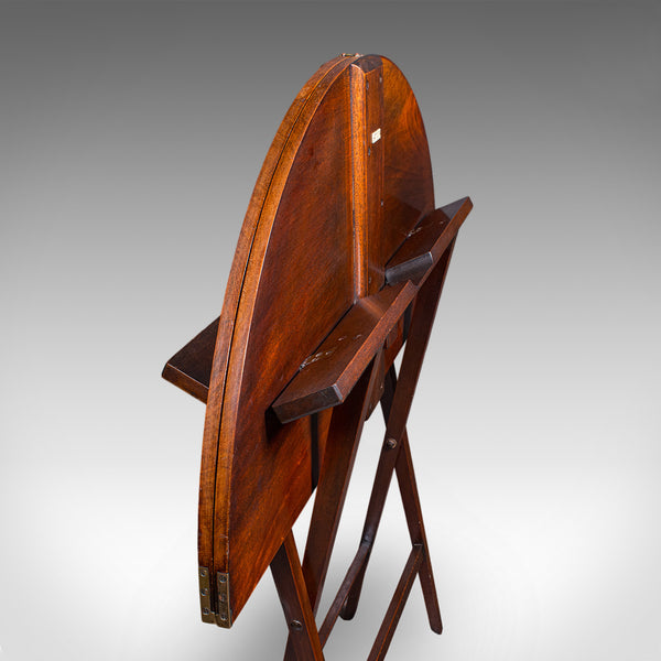 Antique Kitchen Garden Table, English, Folding, Coaching, Occasional, Victorian