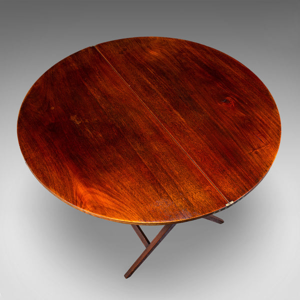 Antique Kitchen Garden Table, English, Folding, Coaching, Occasional, Victorian