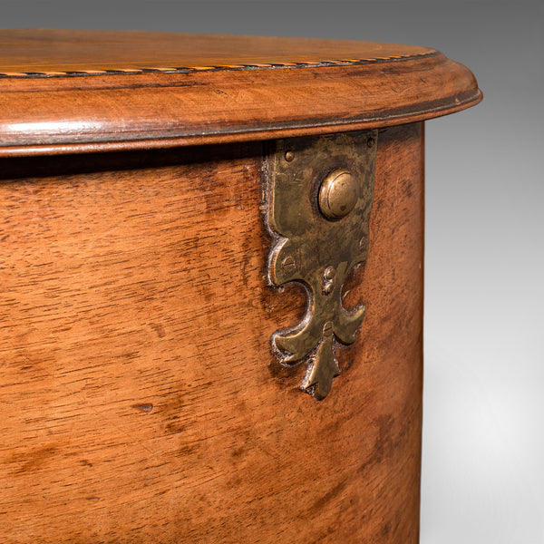 Antique Cellarette, English, Walnut Wine Cooler Stand, Side Table, Regency, 1820