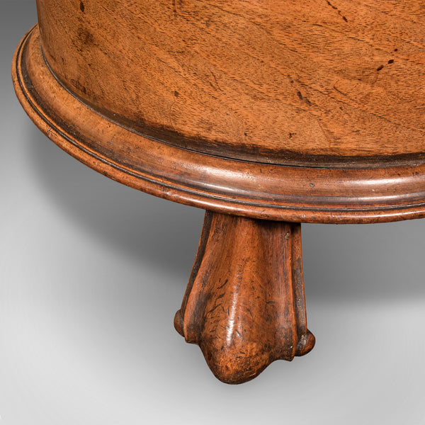 Antique Cellarette, English, Walnut Wine Cooler Stand, Side Table, Regency, 1820