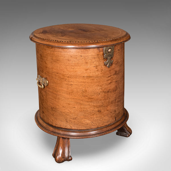 Antique Cellarette, English, Walnut Wine Cooler Stand, Side Table, Regency, 1820