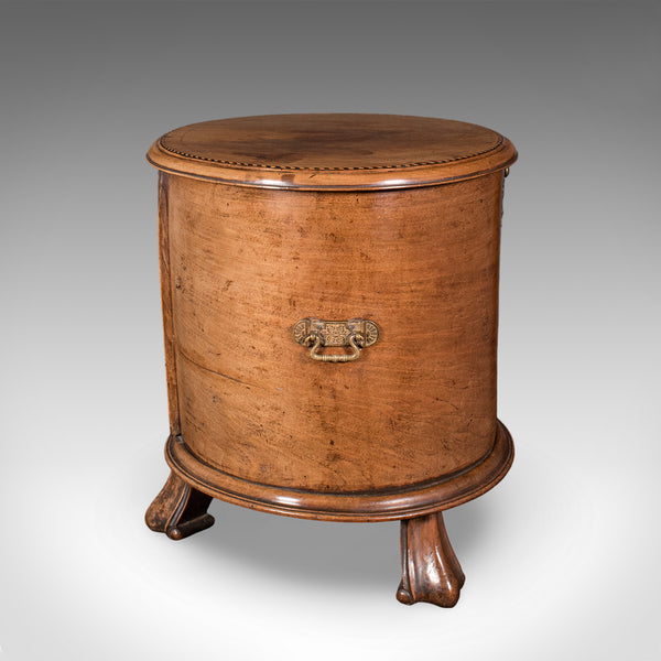 Antique Cellarette, English, Walnut Wine Cooler Stand, Side Table, Regency, 1820