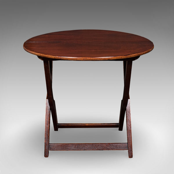 Antique Garden Party Serving Table, English, Folding, Lounge, Veranda, Victorian