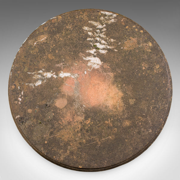 Antique Conservatory Table, English, Alabaster Marble, Portico, Veranda, Regency