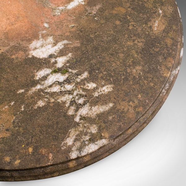 Antique Conservatory Table, English, Alabaster Marble, Portico, Veranda, Regency