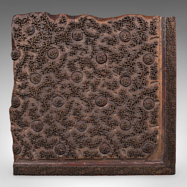 Antique Wallpaper Printing Block, English, Carved Brass, Print Stamp, Victorian