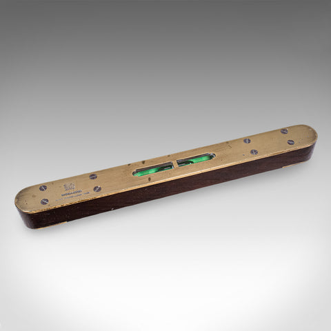 Antique Boat Builder's Spirit Level, English, Tradesman's Instrument, Edwardian