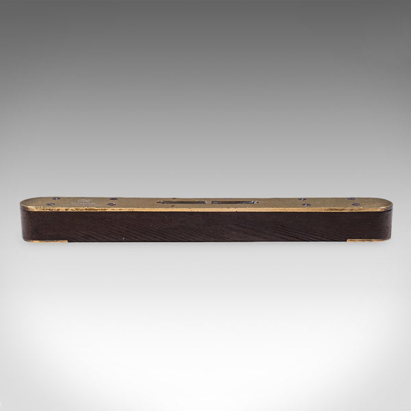 Antique Boat Builder's Spirit Level, English, Tradesman's Instrument, Edwardian