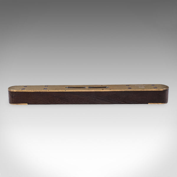 Antique Boat Builder's Spirit Level, English, Tradesman's Instrument, Edwardian