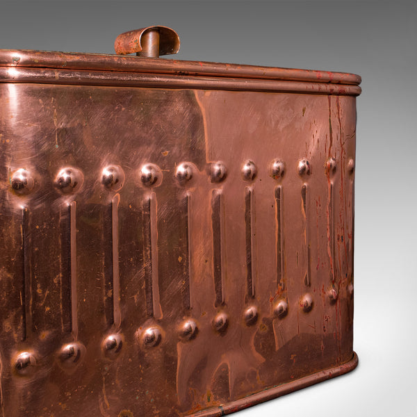 Vintage Dairyman's Cooler, English Copper, Milk, Ice Cream Cool Box, Mid Century