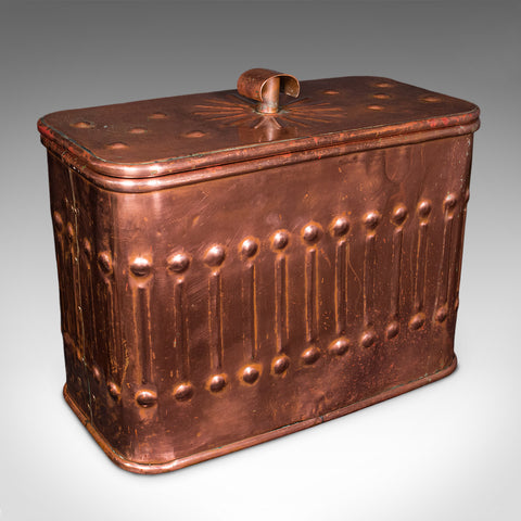 Vintage Dairyman's Cooler, English Copper, Milk, Ice Cream Cool Box, Mid Century