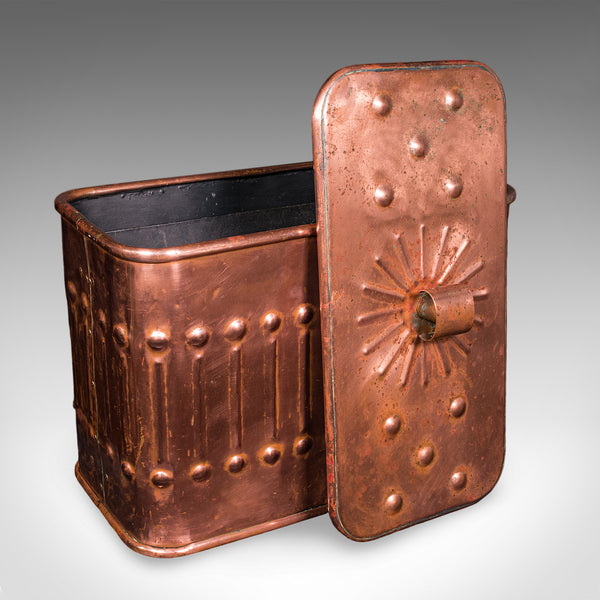 Vintage Dairyman's Cooler, English Copper, Milk, Ice Cream Cool Box, Mid Century