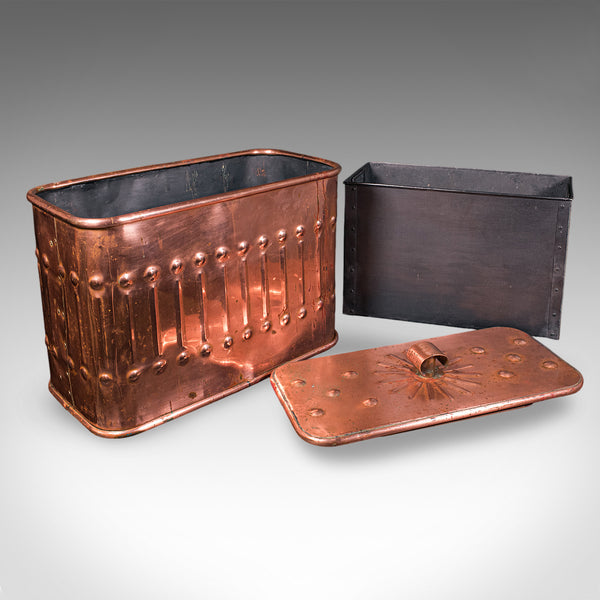 Vintage Dairyman's Cooler, English Copper, Milk, Ice Cream Cool Box, Mid Century
