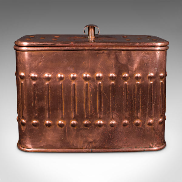 Vintage Dairyman's Cooler, English Copper, Milk, Ice Cream Cool Box, Mid Century