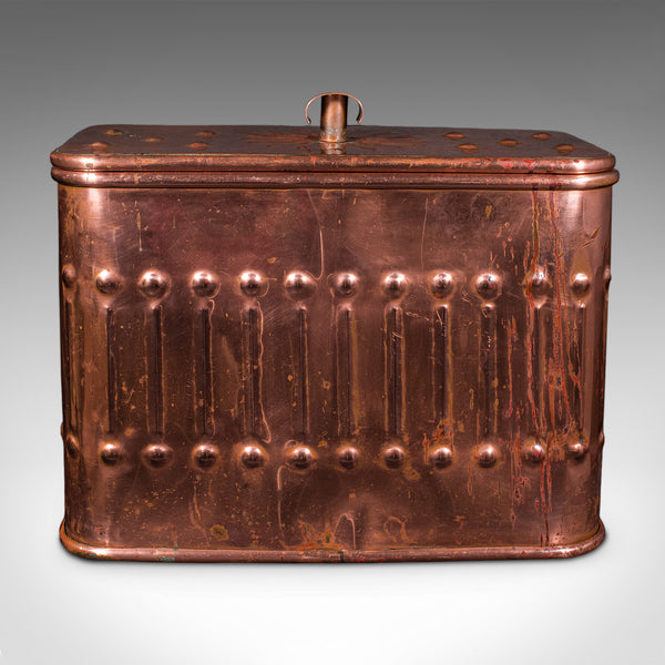 Vintage Dairyman's Cooler, English Copper, Milk, Ice Cream Cool Box, Mid Century