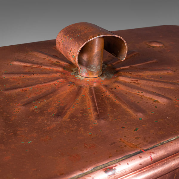 Vintage Dairyman's Cooler, English Copper, Milk, Ice Cream Cool Box, Mid Century