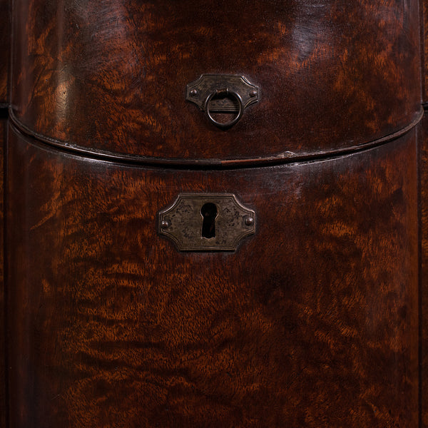 Antique Knife Box, English, Kitchen Organiser, 46 Item Cutlery Storage, Georgian