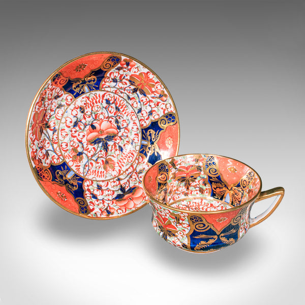 Antique 10 Person Afternoon Tea Service, English, Cup, Saucer, Bowl, Victorian